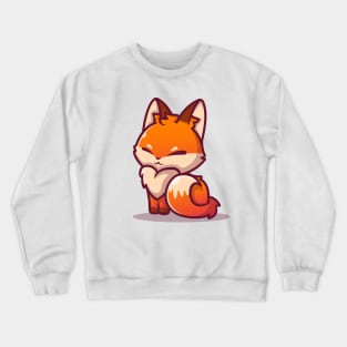Cute Fox Sitting Crewneck Sweatshirt